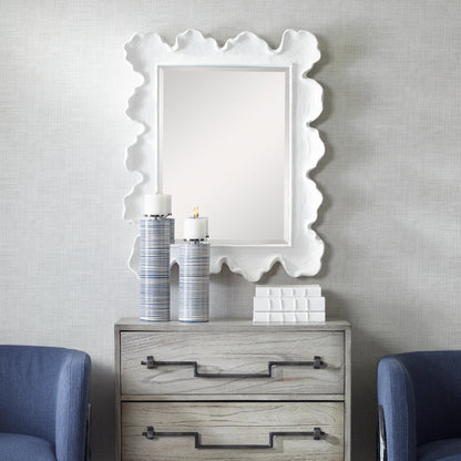 Sea Coral Coastal Mirror by Uttermost. Made from glass, resin in a transitional style.