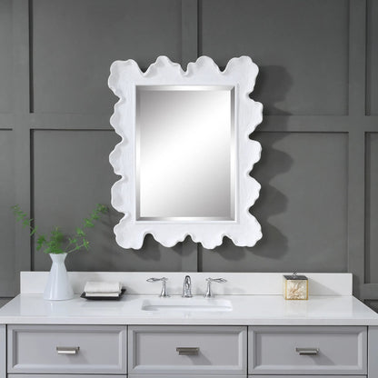 Sea Coral Coastal Mirror by Uttermost. Made from glass, resin in a transitional style.
