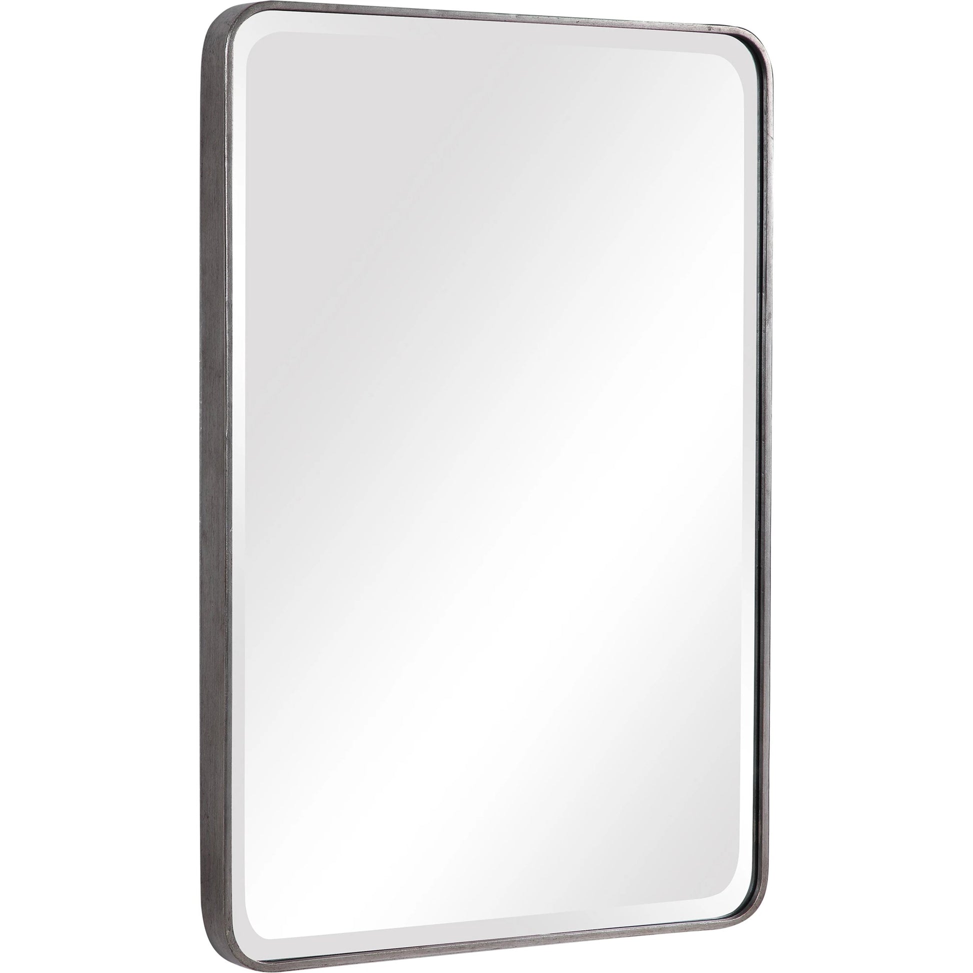 Aramis Silver Mirror by Uttermost in silver. Made from iron, glass, mdf in a modern style.