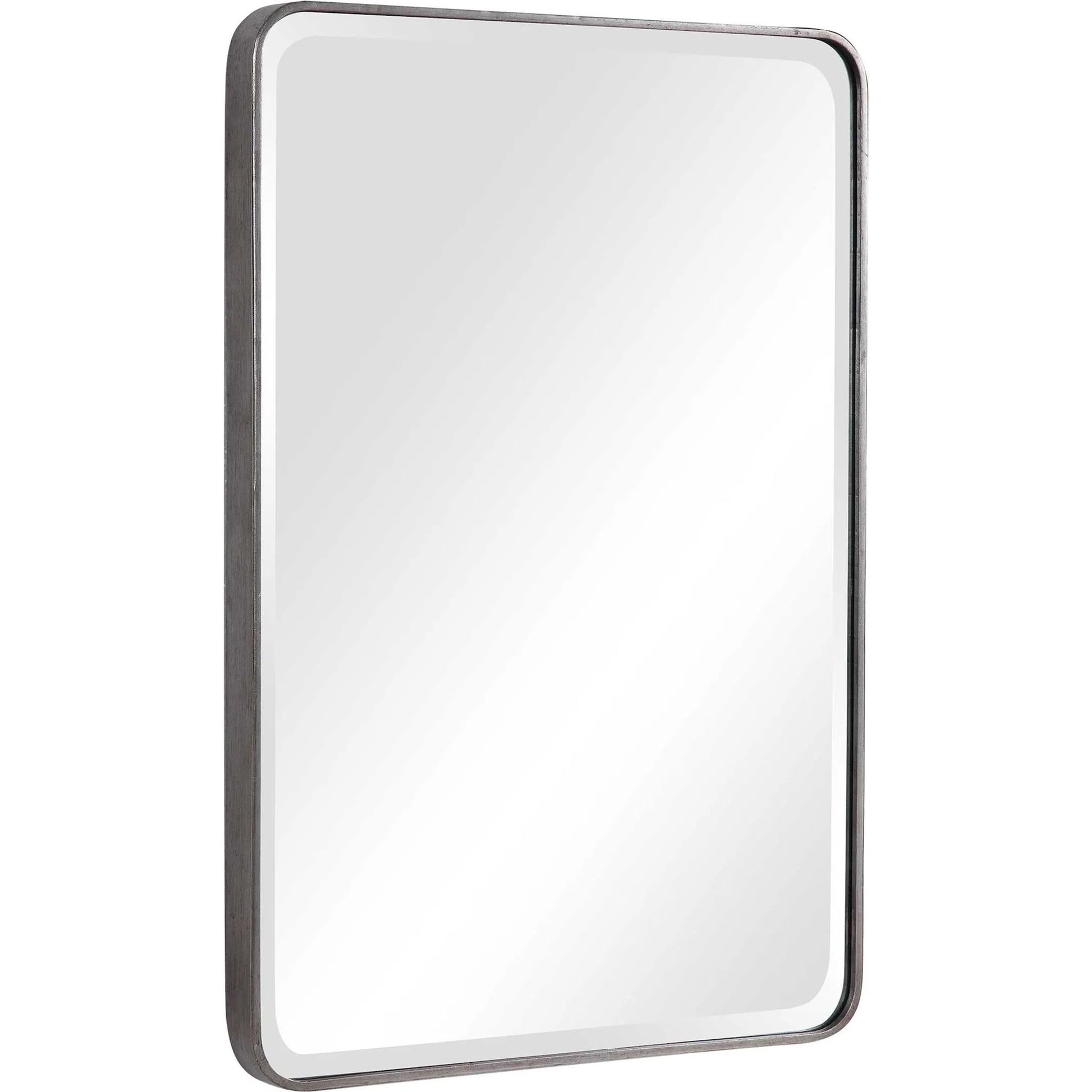 Aramis Silver Mirror by Uttermost in silver. Made from iron, glass, mdf in a modern style.