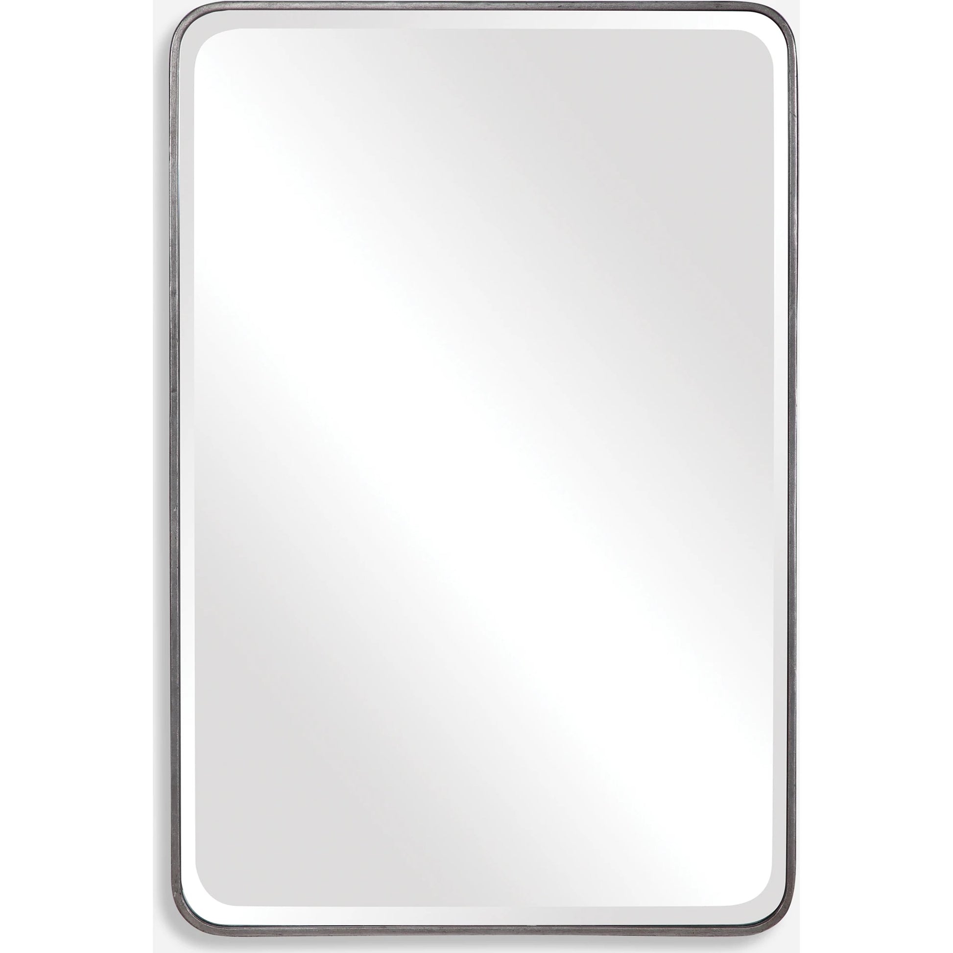 Aramis Silver Mirror by Uttermost in silver. Made from iron, glass, mdf in a modern style.
