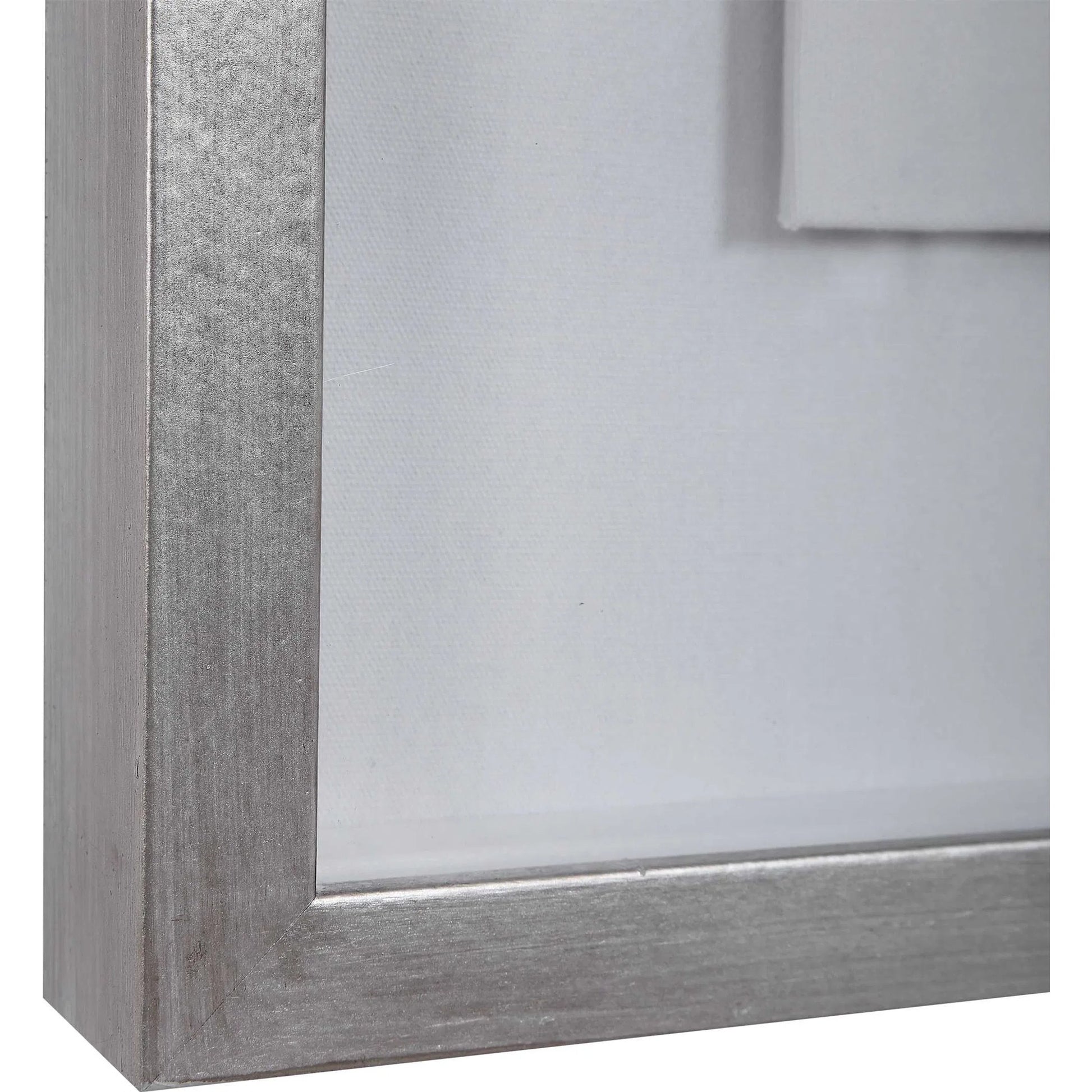 Kalia Shadow Box by Uttermost in blue. Made from agate, pine, glass, mdf, linen in a transitional style.