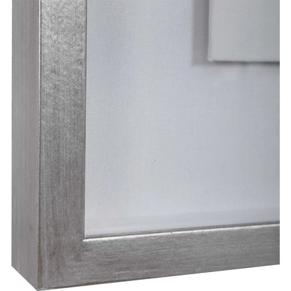 Kalia Shadow Box by Uttermost in blue. Made from agate, pine, glass, mdf, linen in a transitional style.