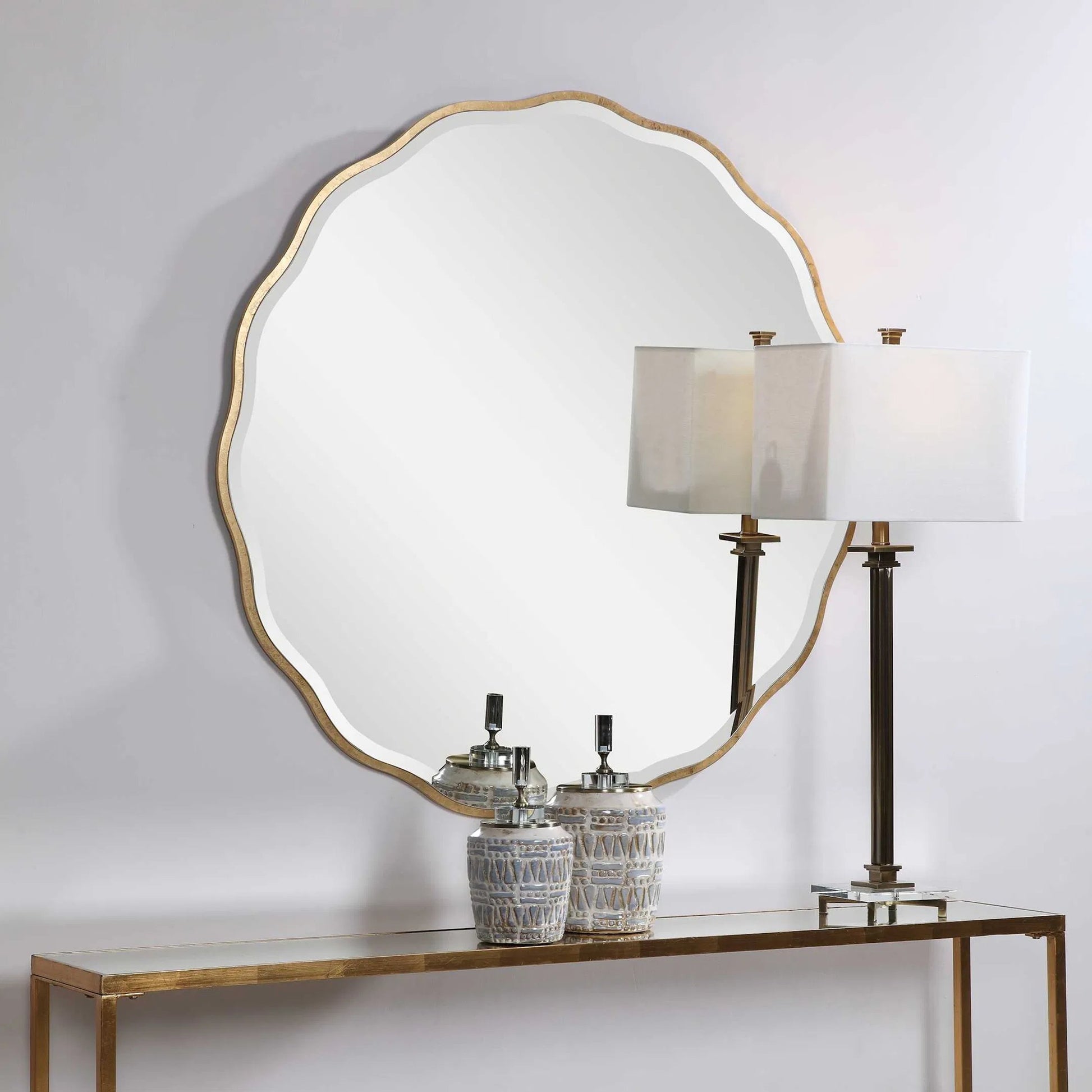 Aneta Mirror by Uttermost. Made from mdf, glass in a transitional style.