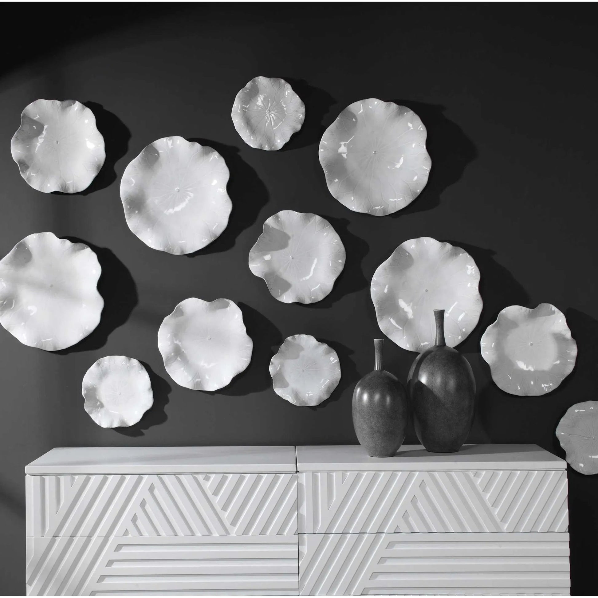 Abella Ceramic Wall Decor by Uttermost. Made from ceramic in a coastal style.