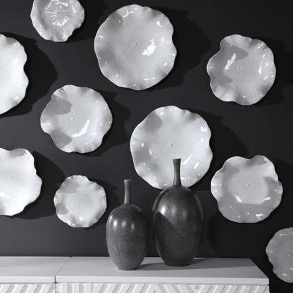 Abella Ceramic Wall Decor by Uttermost. Made from ceramic in a coastal style.