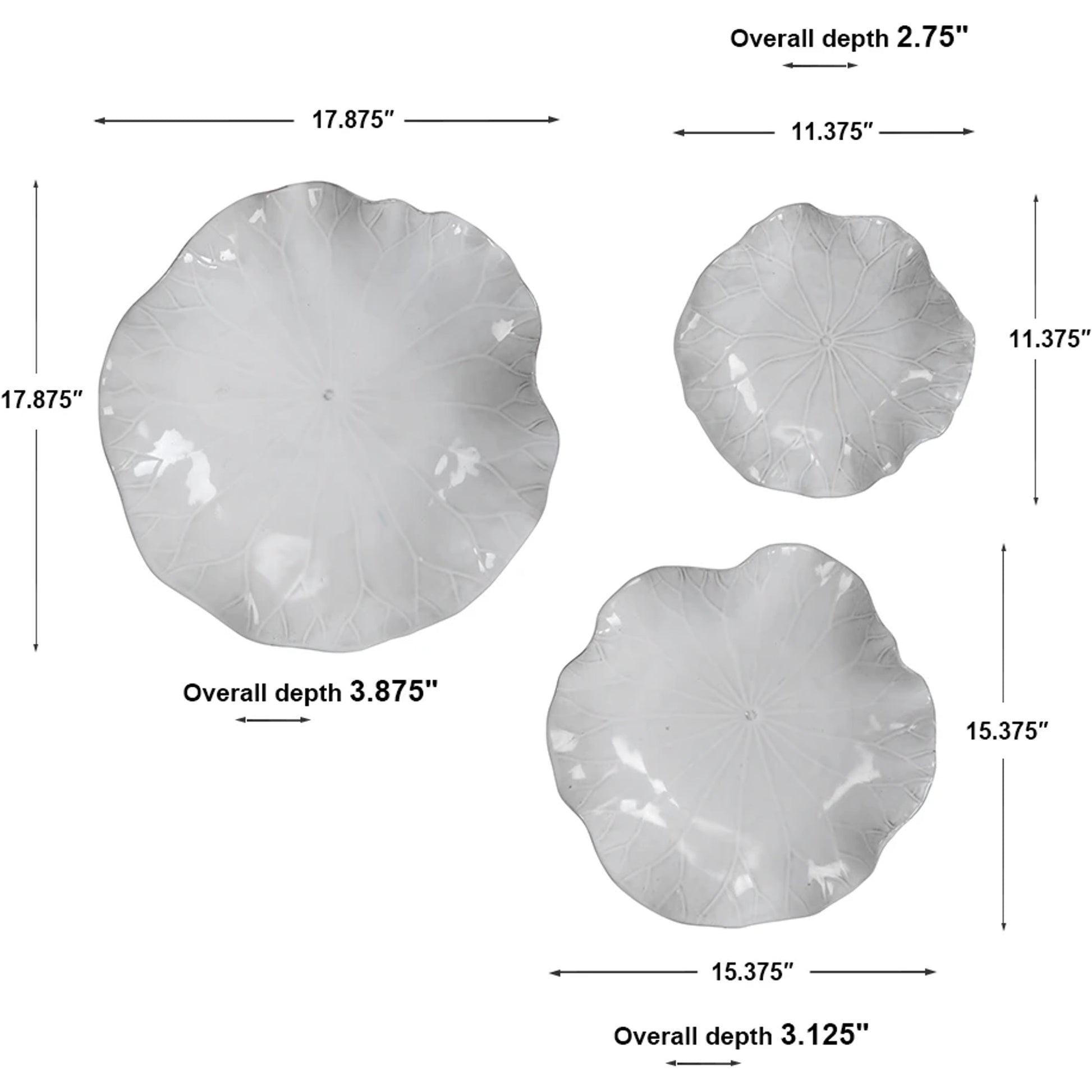 Abella Ceramic Wall Decor by Uttermost. Made from ceramic in a coastal style.