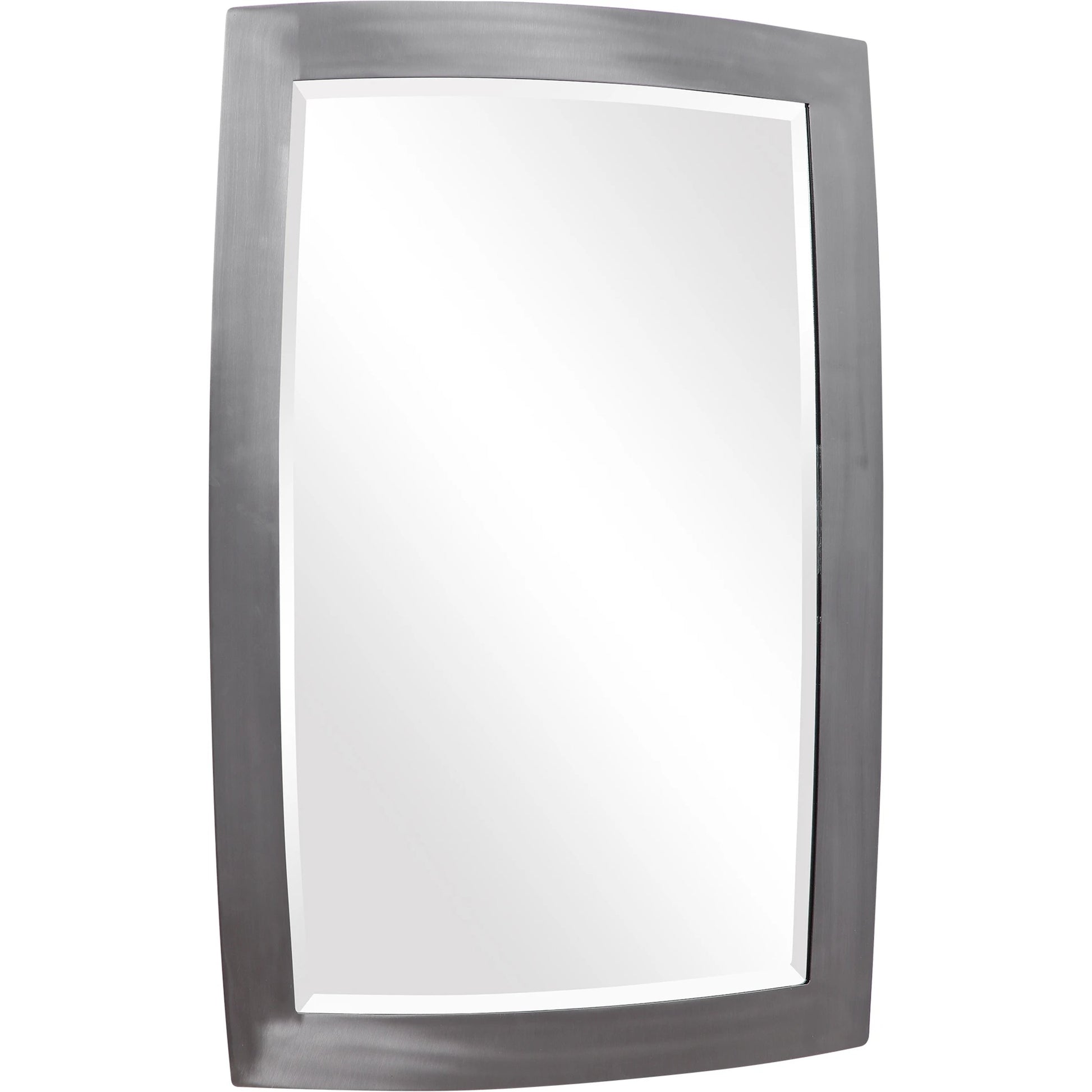 Haskill Mirror by Uttermost in nickel. Made from iron, glass, mdf in a modern style.
