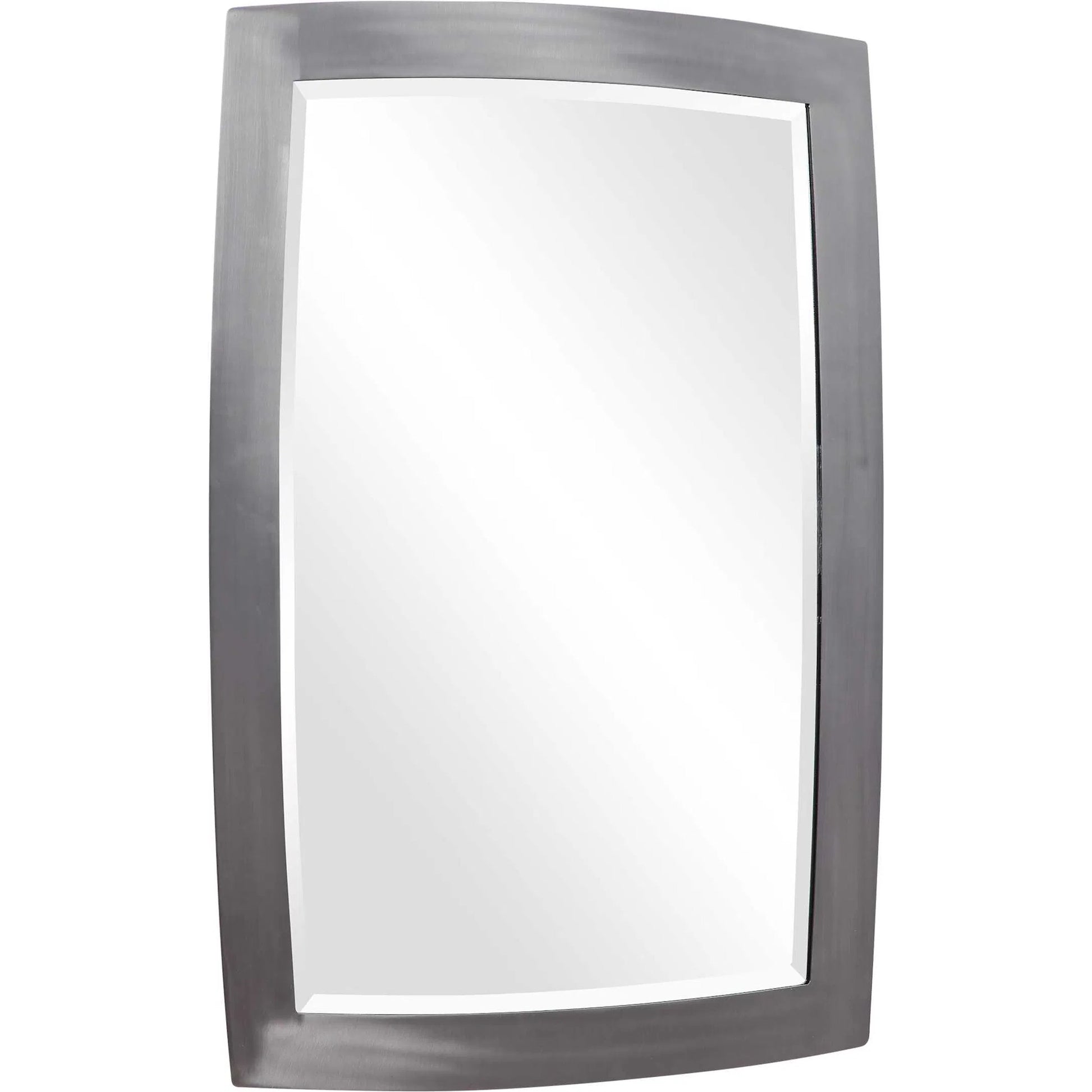 Haskill Mirror by Uttermost in nickel. Made from iron, glass, mdf in a modern style.