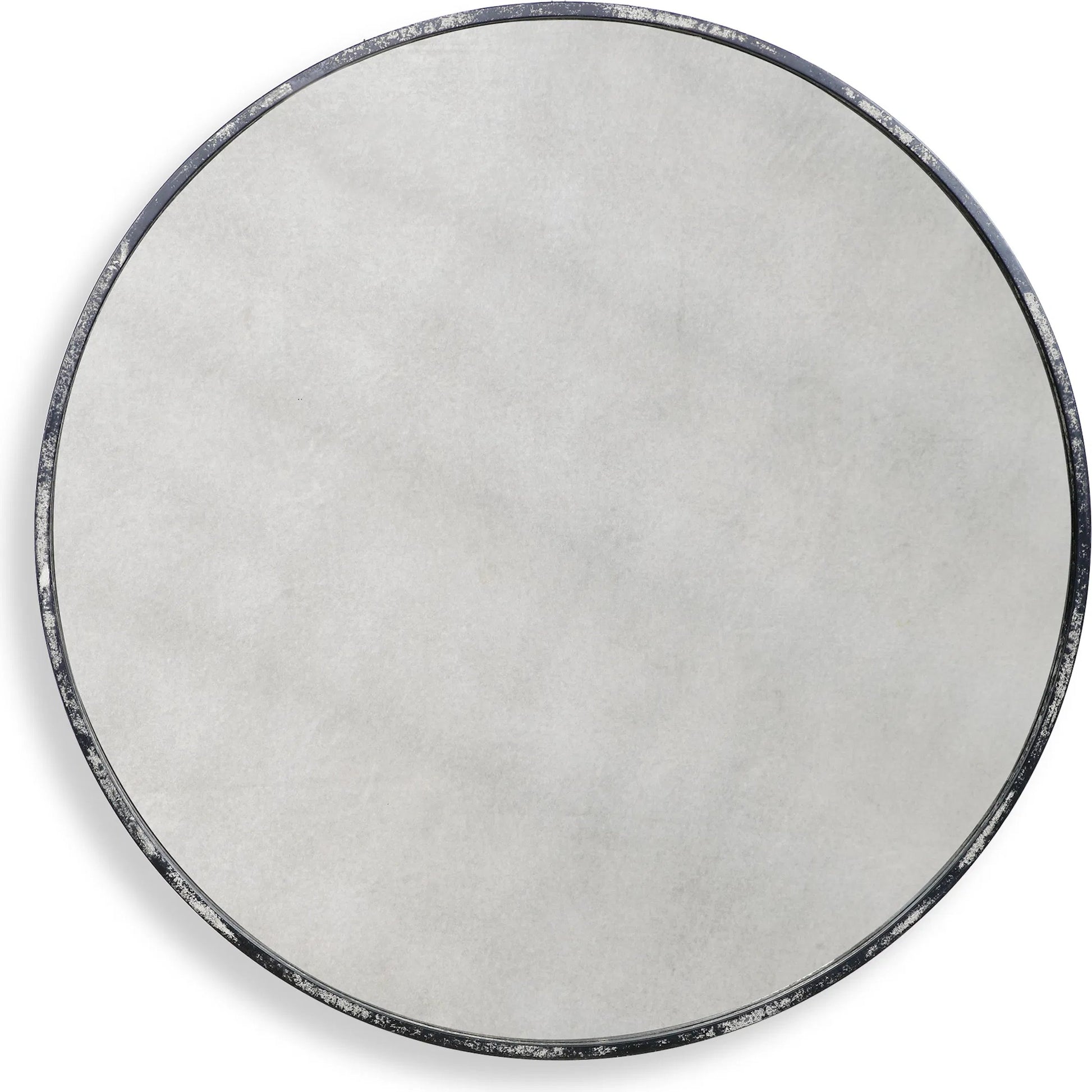 Argand Industrial Round Mirror by Uttermost. Made from metal, mdf, glass in a modern style.