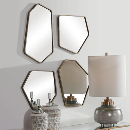 Linneah Modern Mirrors by Uttermost. Made from metal, mdf, glass in a modern style.