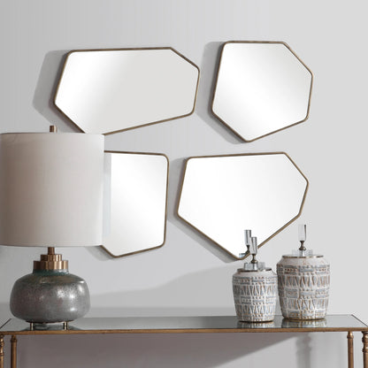 Linneah Modern Mirrors by Uttermost. Made from metal, mdf, glass in a modern style.