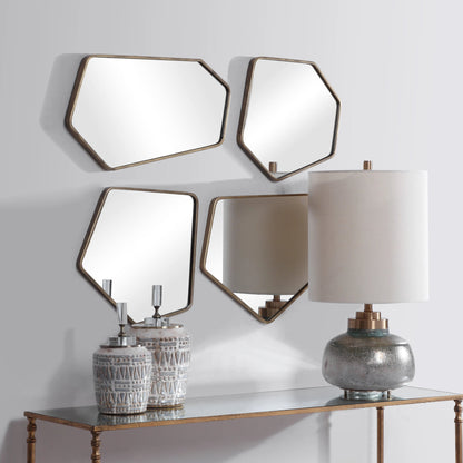Linneah Modern Mirrors by Uttermost. Made from metal, mdf, glass in a modern style.