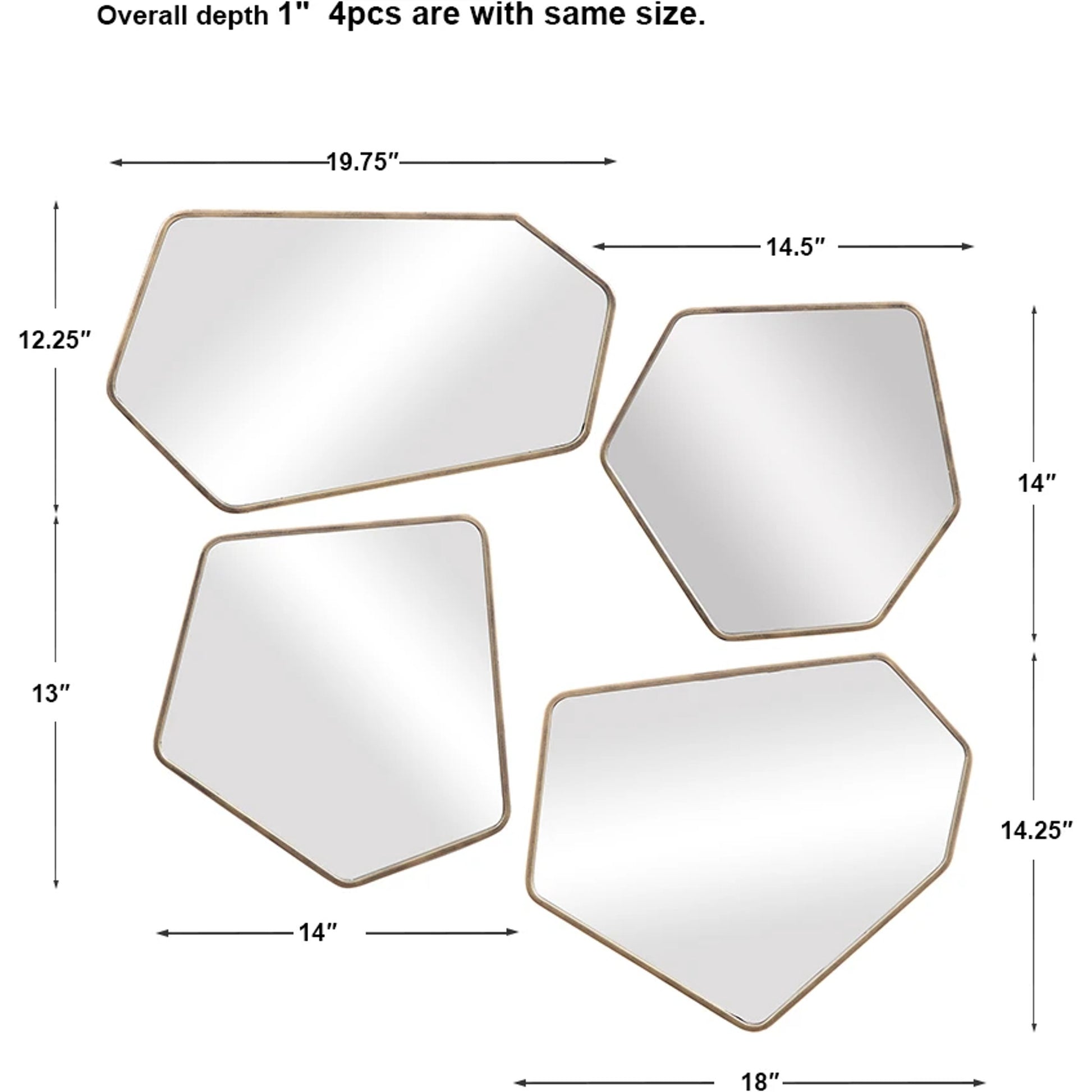Linneah Modern Mirrors by Uttermost. Made from metal, mdf, glass in a modern style.
