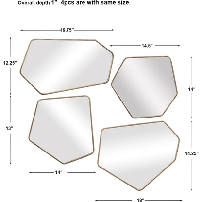 Linneah Modern Mirrors by Uttermost. Made from metal, mdf, glass in a modern style.