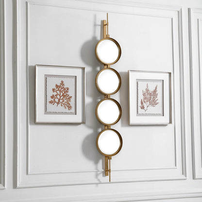Button Mirror by Uttermost. Made from iron, mdf, glass in a transitional style.