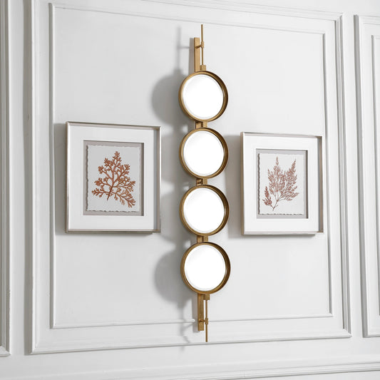 Button Mirror by Uttermost. Made from iron, mdf, glass in a transitional style.