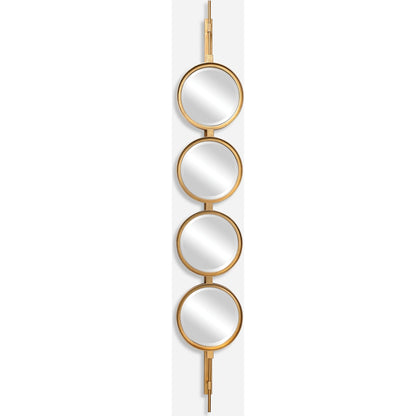 Button Mirror by Uttermost. Made from iron, mdf, glass in a transitional style.