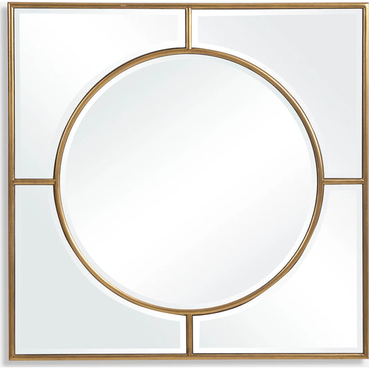 Stanford Mirror by Uttermost in gold. Made from mdf, mirror in a transitional style.