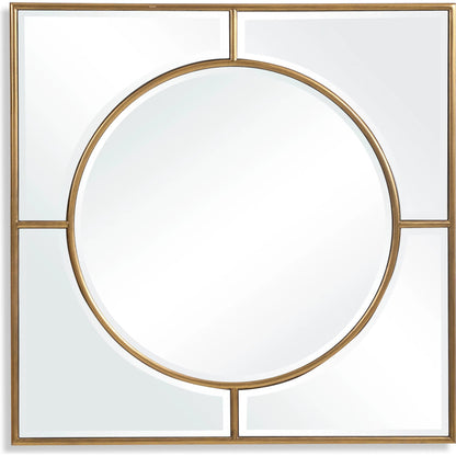 Stanford Mirror by Uttermost in gold. Made from mdf, mirror in a transitional style.