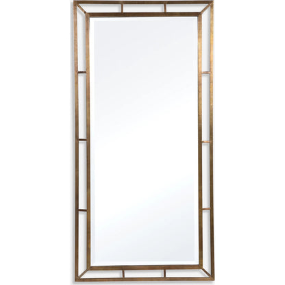 Farrow Mirror by Uttermost in copper. Made from iron, copper sheet, mirror, mdf in a transitional style.