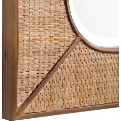 Tahiti Rattan Mirror by Uttermost. Made from fir wood, mdf, rattan, mirror in a eclectic & global style.