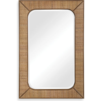 Tahiti Rattan Mirror by Uttermost. Made from fir wood, mdf, rattan, mirror in a eclectic & global style.