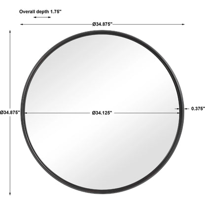 Belham Mirror by Uttermost in iron. Made from mdf, iron, mirror in a modern style.