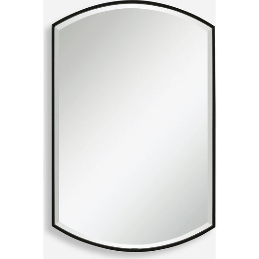001 SR-897293 | Primary Silo | Shield Mirror by Uttermost in iron. Made from mdf, iron, mirror in a transitional style.