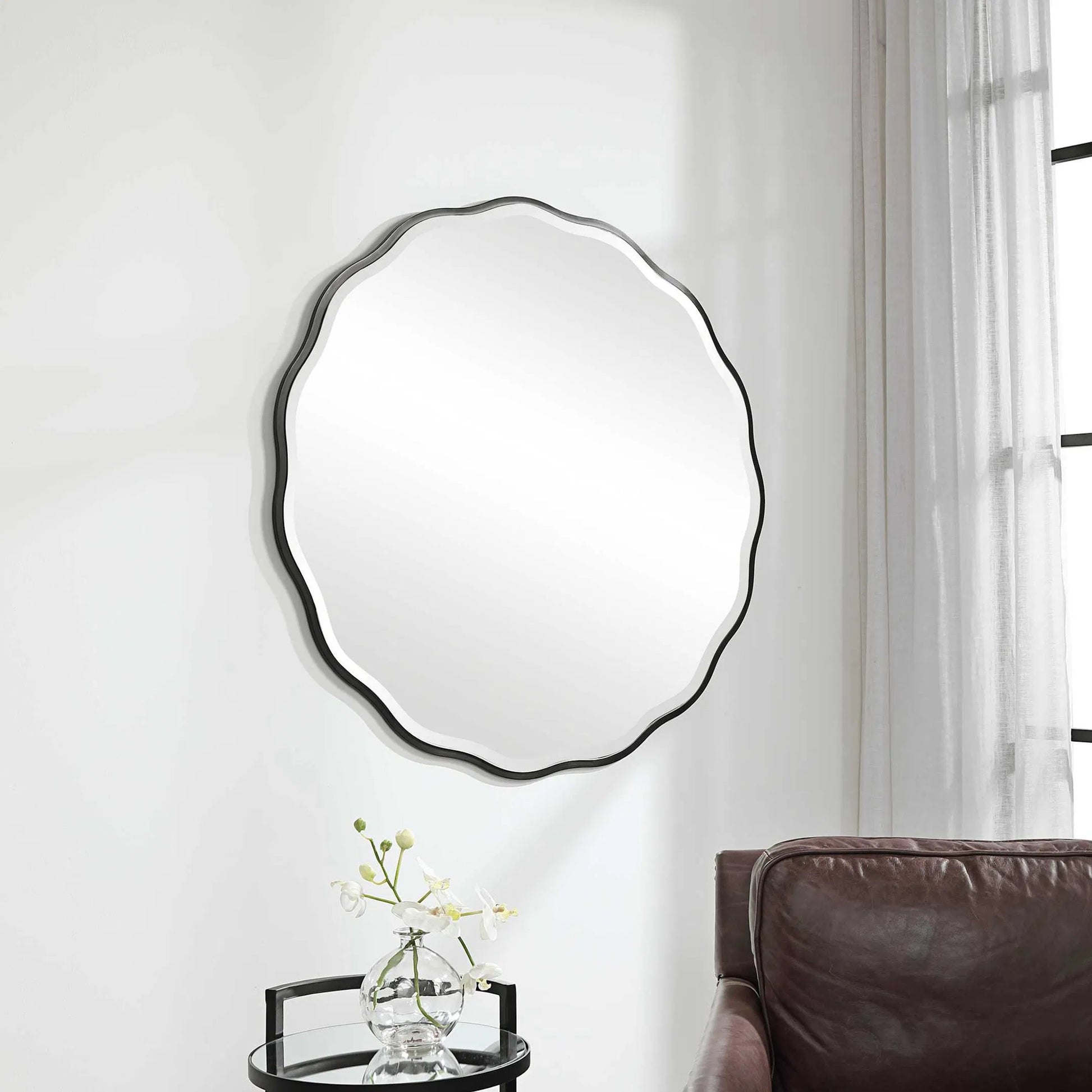 Aneta Mirror by Uttermost. Made from mdf, glass in a transitional style.