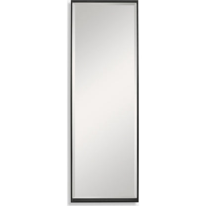 Kahn Mirror by Uttermost in matte black. Made from iron, mdf, glass in a modern style.