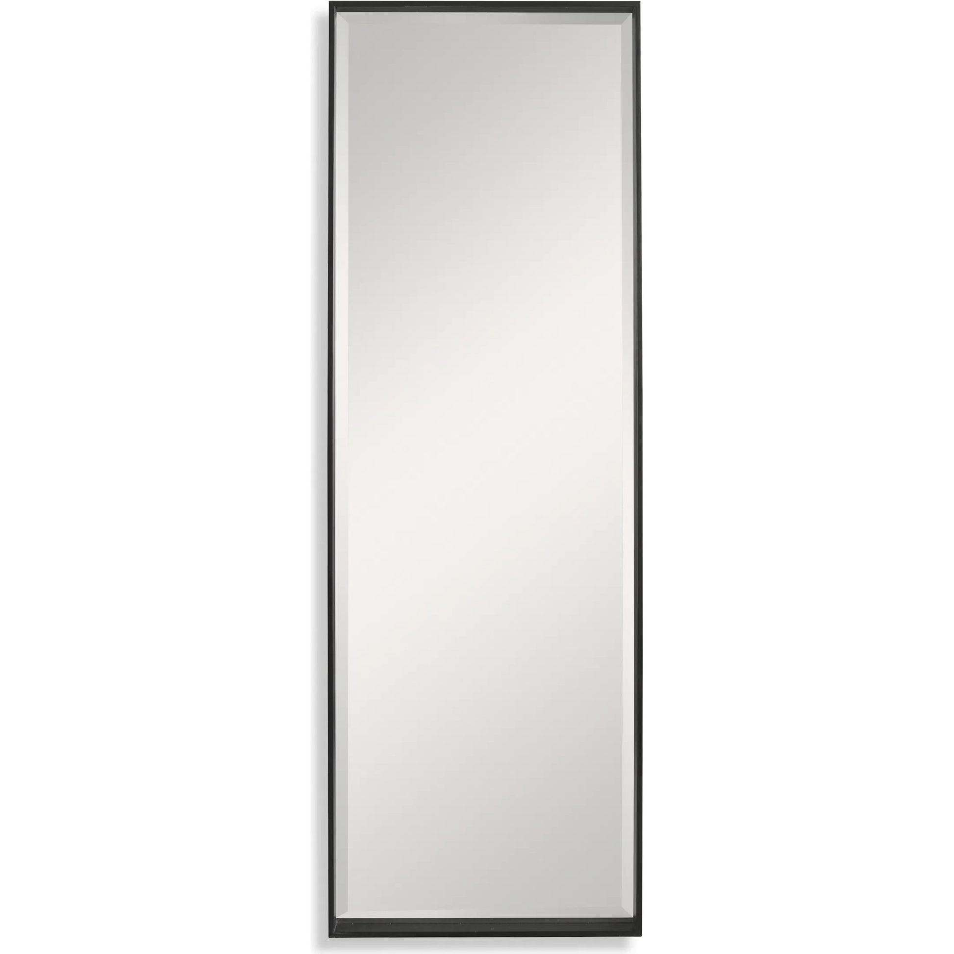 Kahn Mirror by Uttermost in matte black. Made from iron, mdf, glass in a modern style.