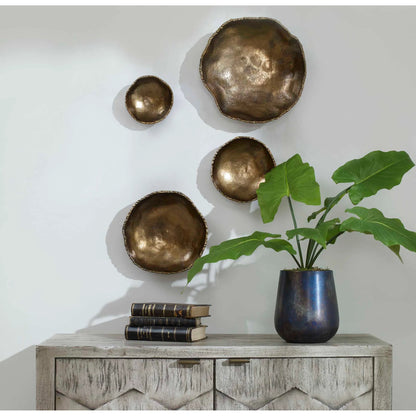 Lucky Coins Wall Bowls by Uttermost. Made from aluminum in a eclectic & global style.