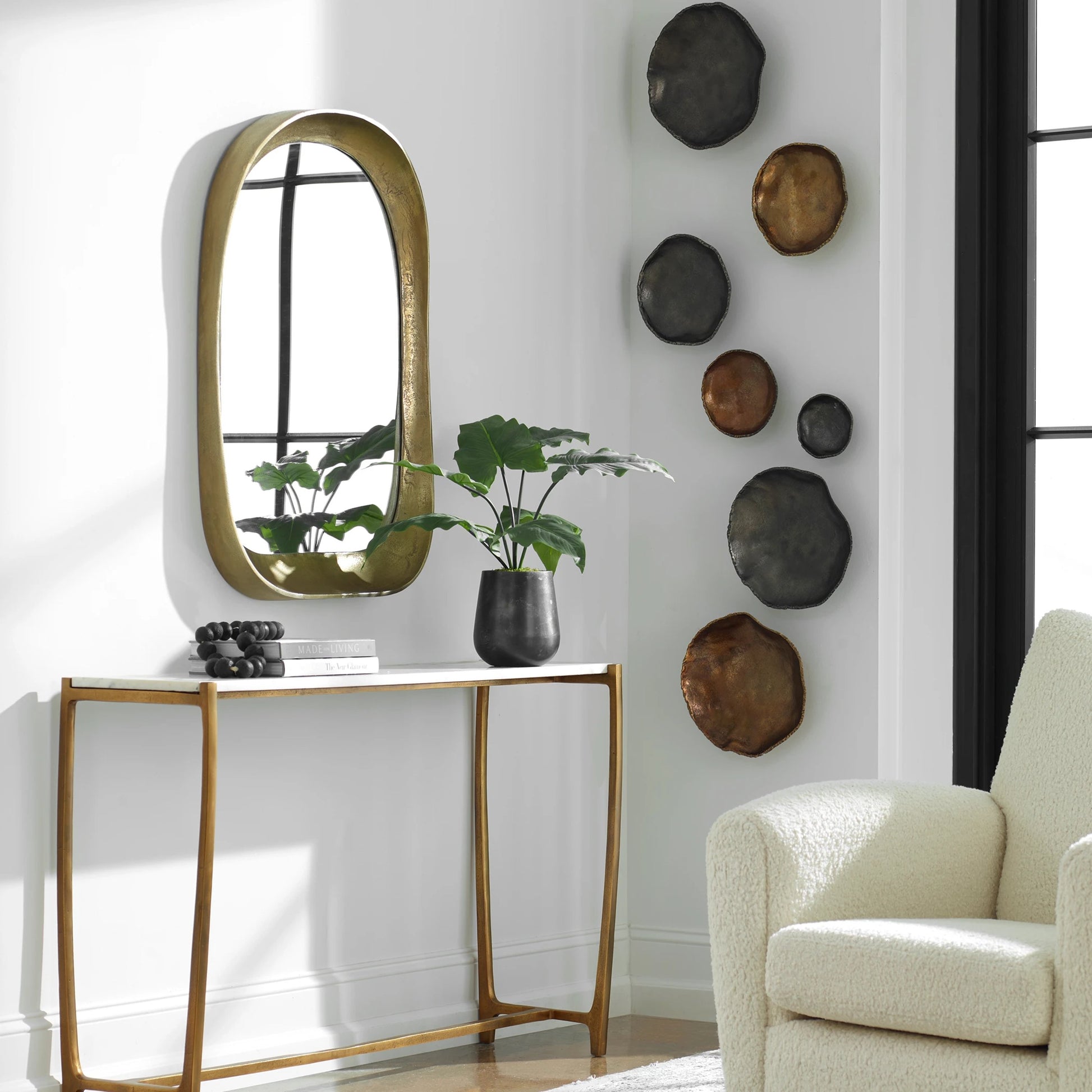 Lucky Coins Wall Bowls by Uttermost. Made from aluminum in a eclectic & global style.