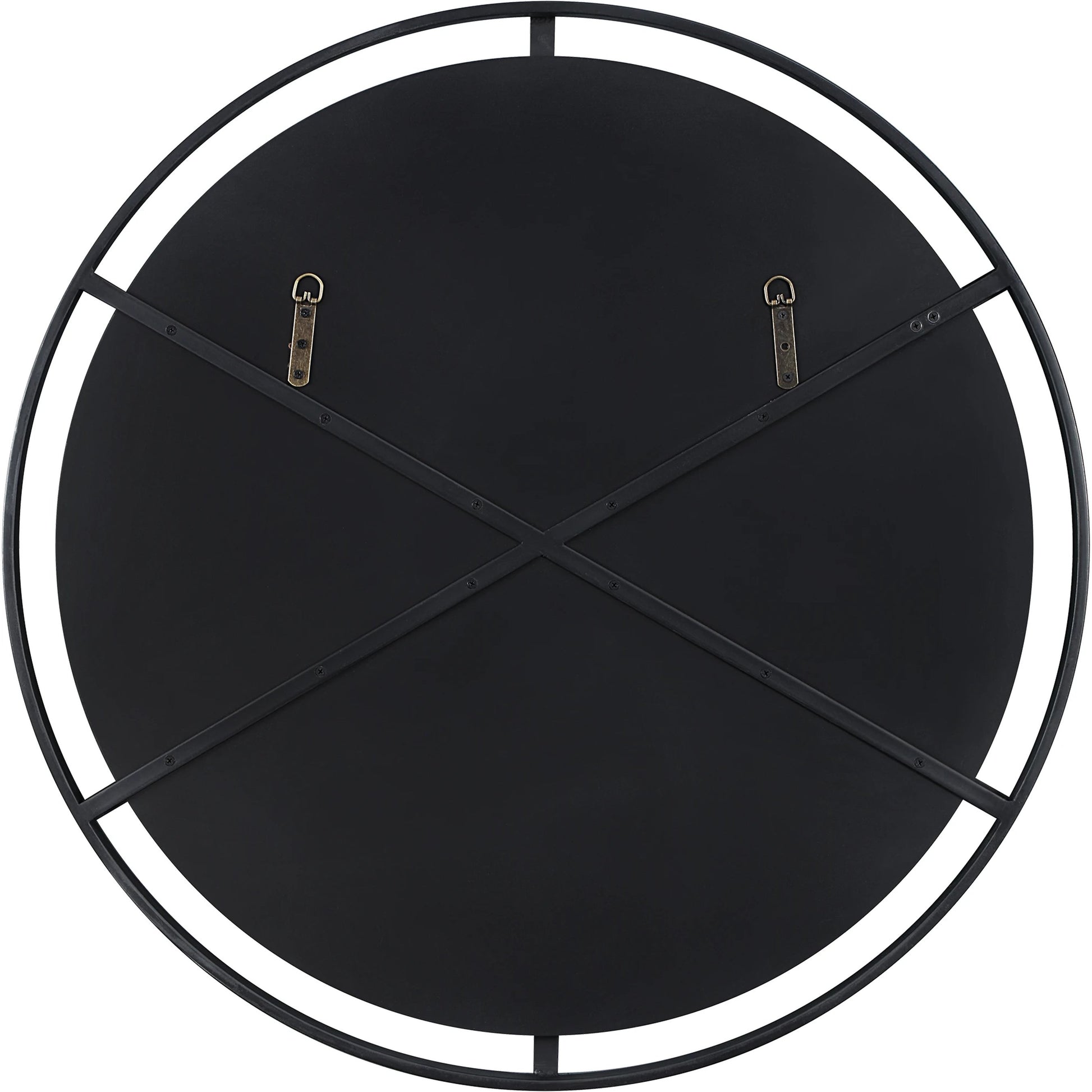 Cashel Mirror by Uttermost in satin black. Made from mdf, iron, mirror in a modern style.