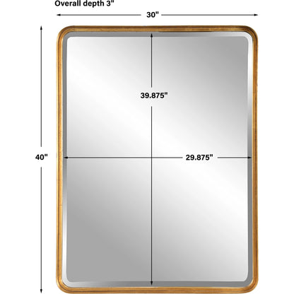 Crofton Large Mirror by Uttermost. Made from mdf, iron, mirror in a modern style.