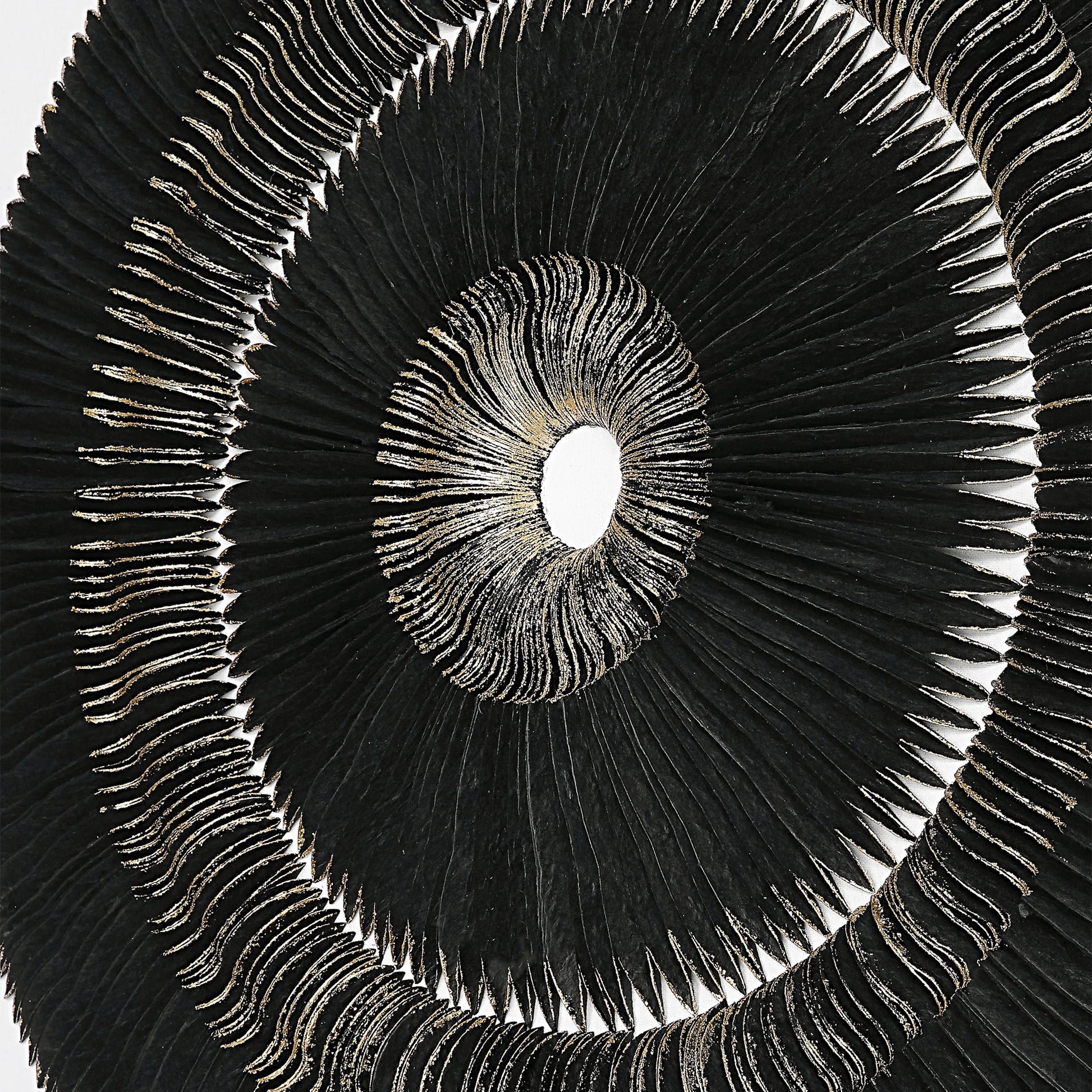 Sandara and Shadow Box by Uttermost in black, gold. Made from pine, paper, glass, linen, velvet in a eclectic & global style.