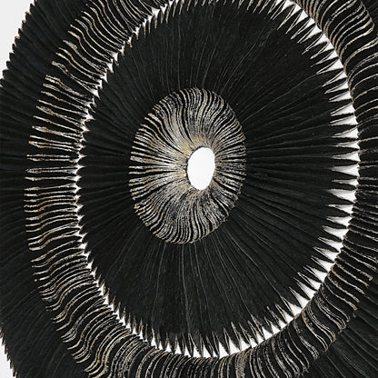 Sandara and Shadow Box by Uttermost in black, gold. Made from pine, paper, glass, linen, velvet in a eclectic & global style.