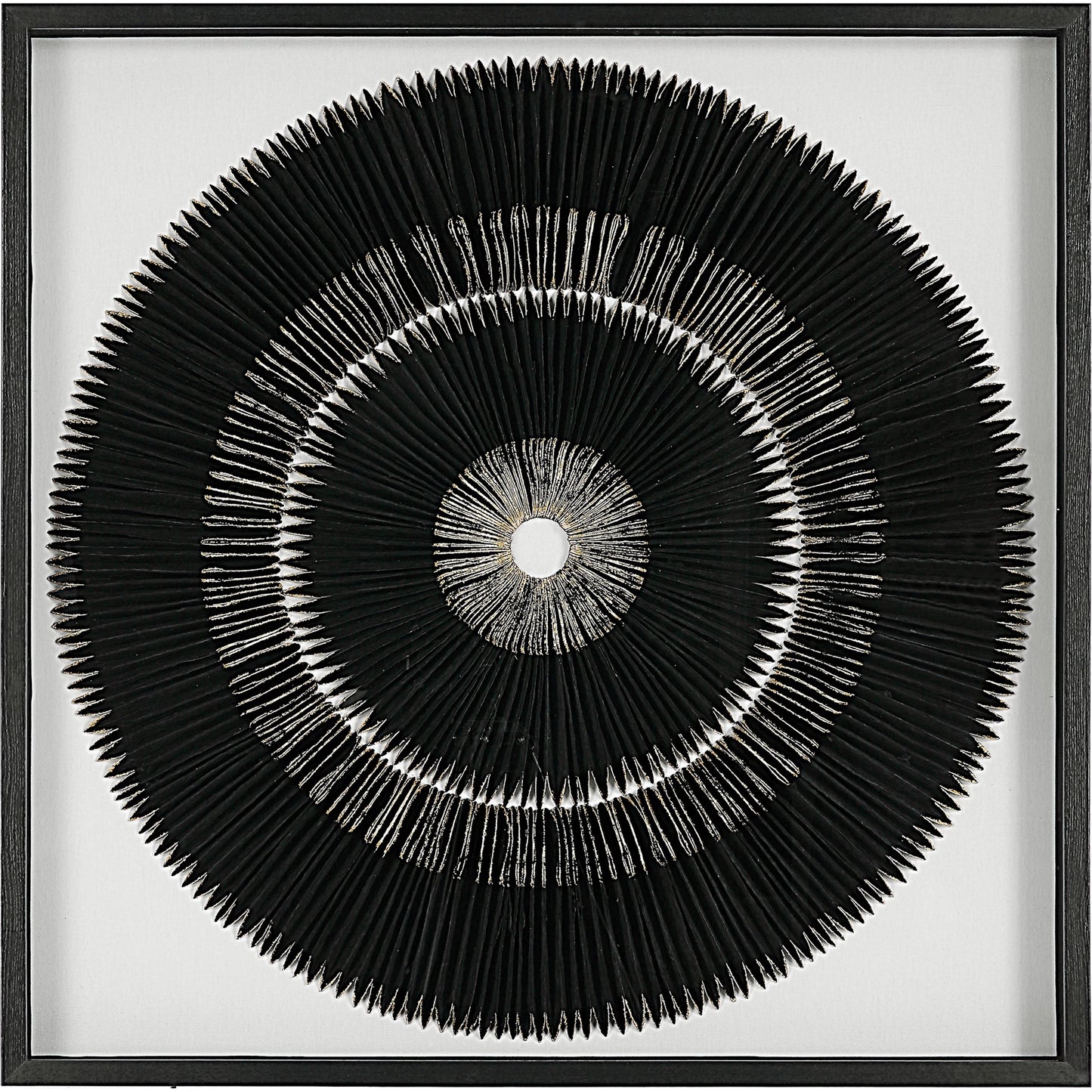 001 SI-1754840 | Primary Silo | Sandara and Shadow Box by Uttermost in black, gold. Made from pine, paper, glass, linen, velvet in a eclectic & global style.