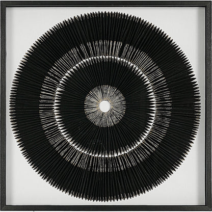 Sandara and Shadow Box by Uttermost in black, gold. Made from pine, paper, glass, linen, velvet in a eclectic & global style.