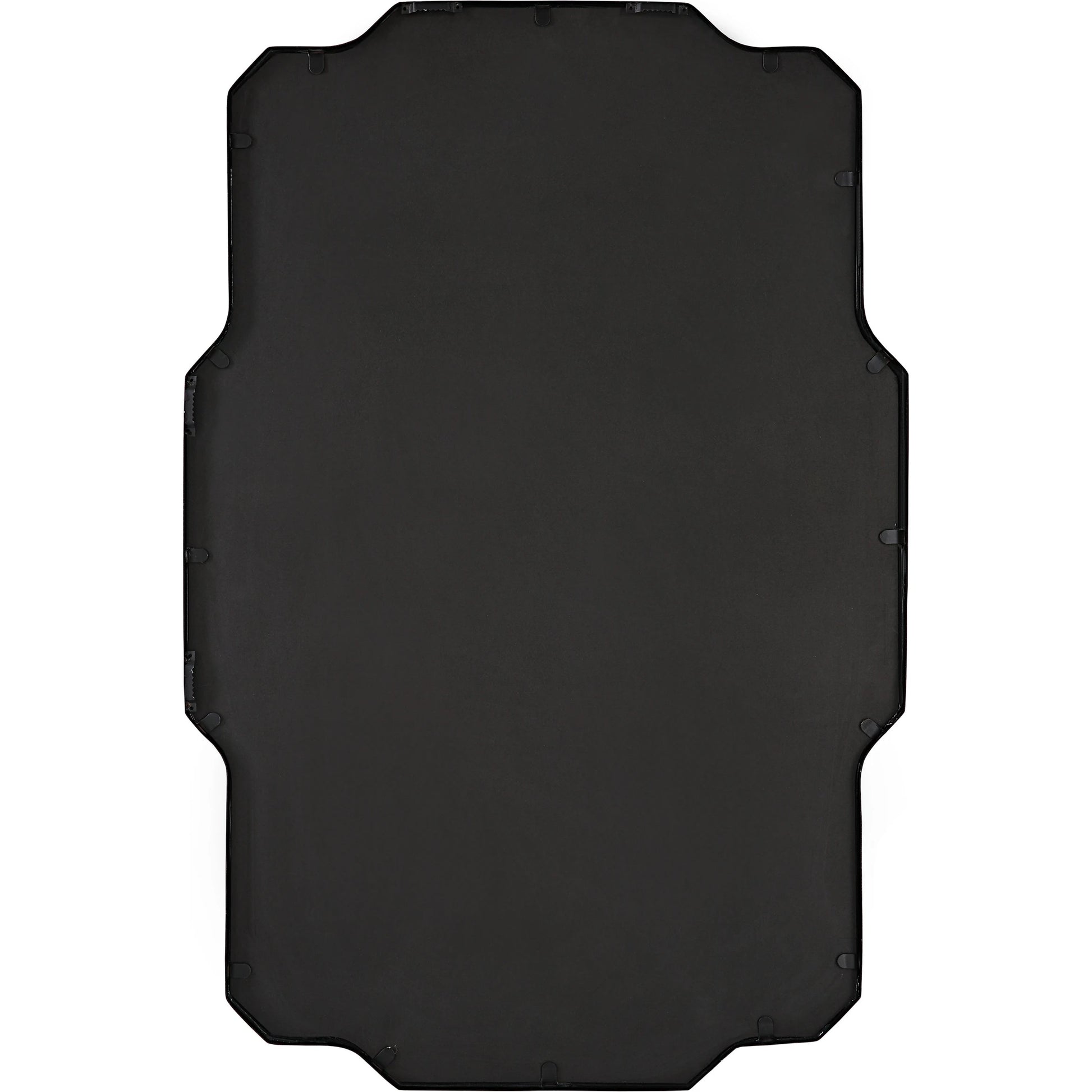 Casmus Wall Mirror by Uttermost in matte black. Made from iron, glass, mdf in a transitional style.