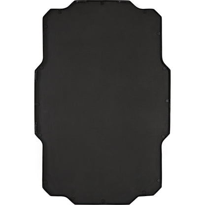 Casmus Wall Mirror by Uttermost in matte black. Made from iron, glass, mdf in a transitional style.