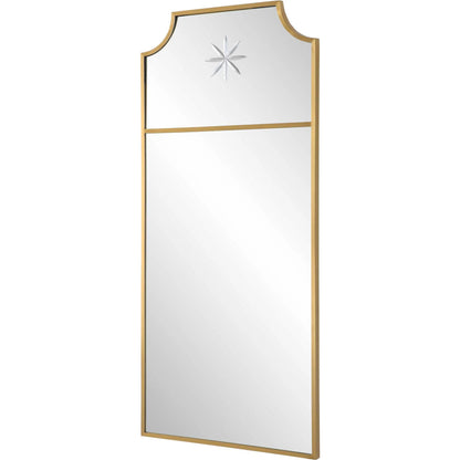 Caddington Mirror by Uttermost in brass. Made from stainless steel, glass, mdf in a transitional style.