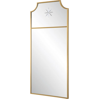 Caddington Mirror by Uttermost in brass. Made from stainless steel, glass, mdf in a transitional style.
