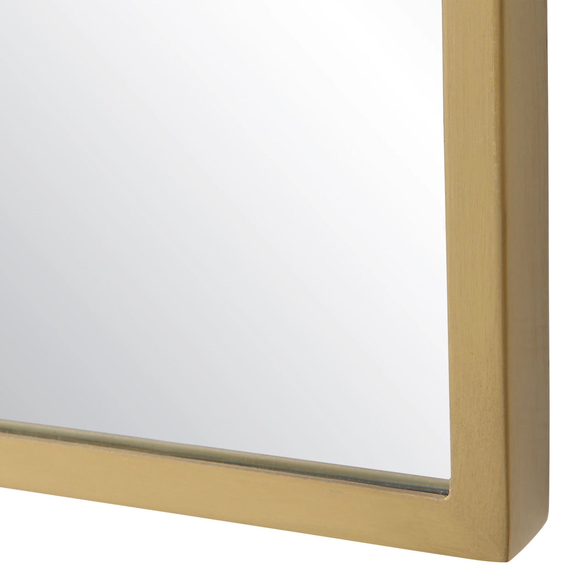 Caddington Mirror by Uttermost in brass. Made from stainless steel, glass, mdf in a transitional style.