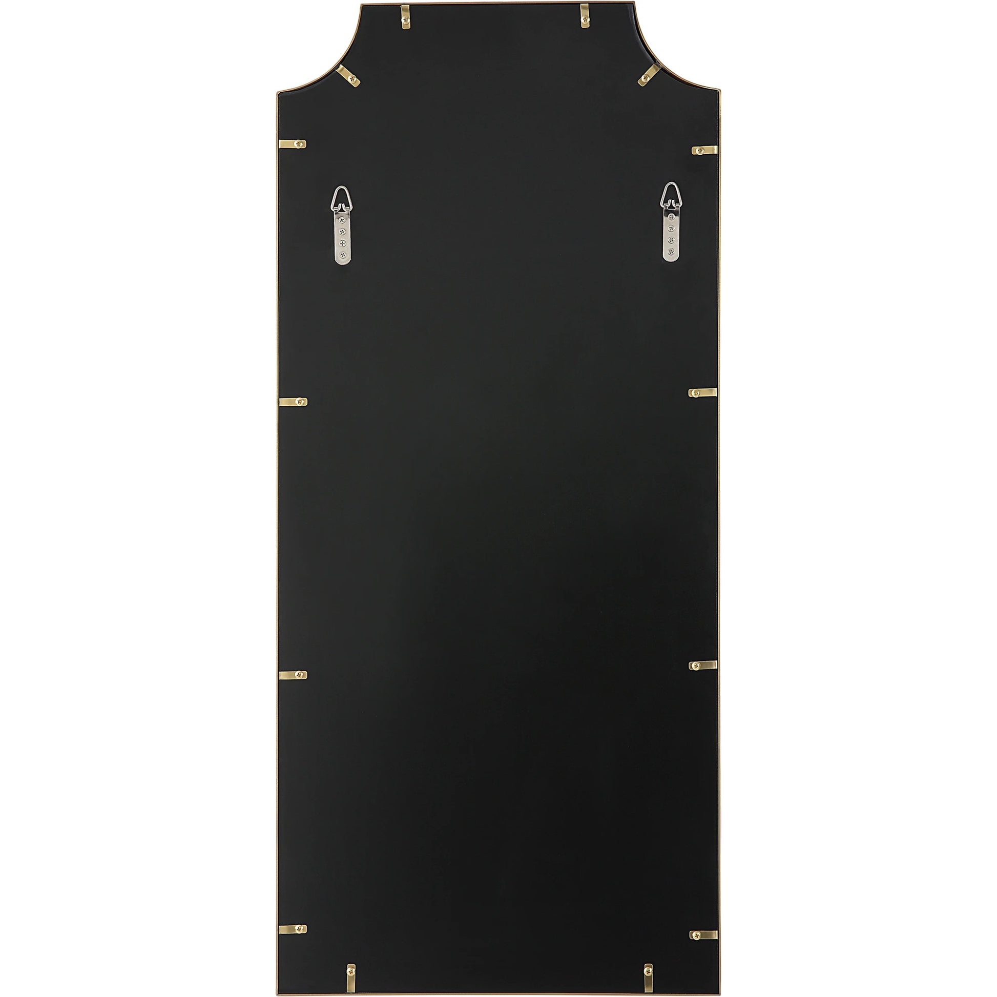 Caddington Mirror by Uttermost in brass. Made from stainless steel, glass, mdf in a transitional style.