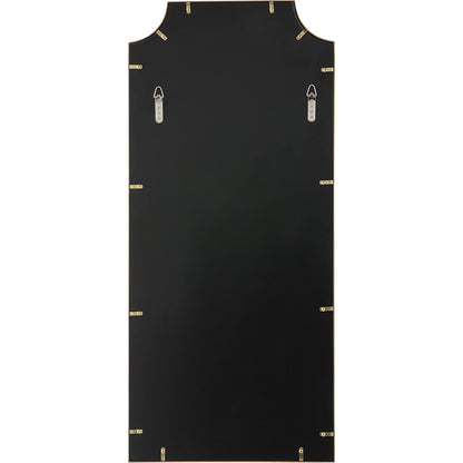 Caddington Mirror by Uttermost in brass. Made from stainless steel, glass, mdf in a transitional style.