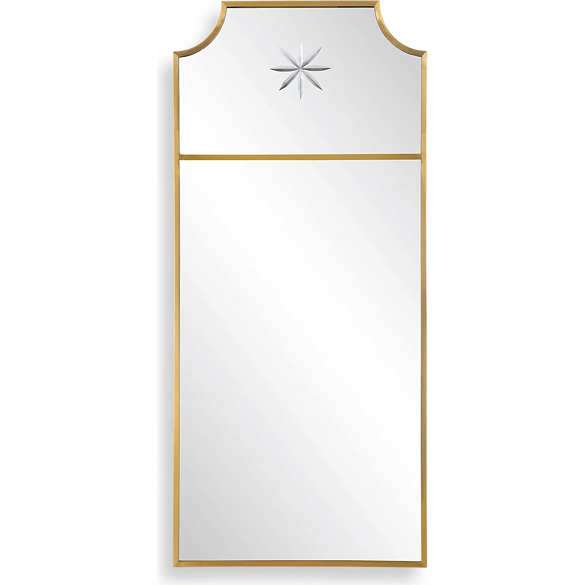 Caddington Mirror by Uttermost in brass. Made from stainless steel, glass, mdf in a transitional style.