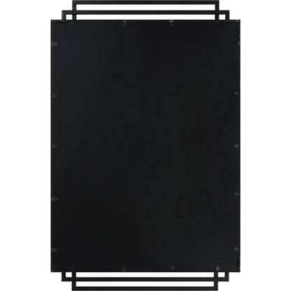 Amherst Mirror by Uttermost in matte black. Made from mdf, iron, mirror in a modern style.