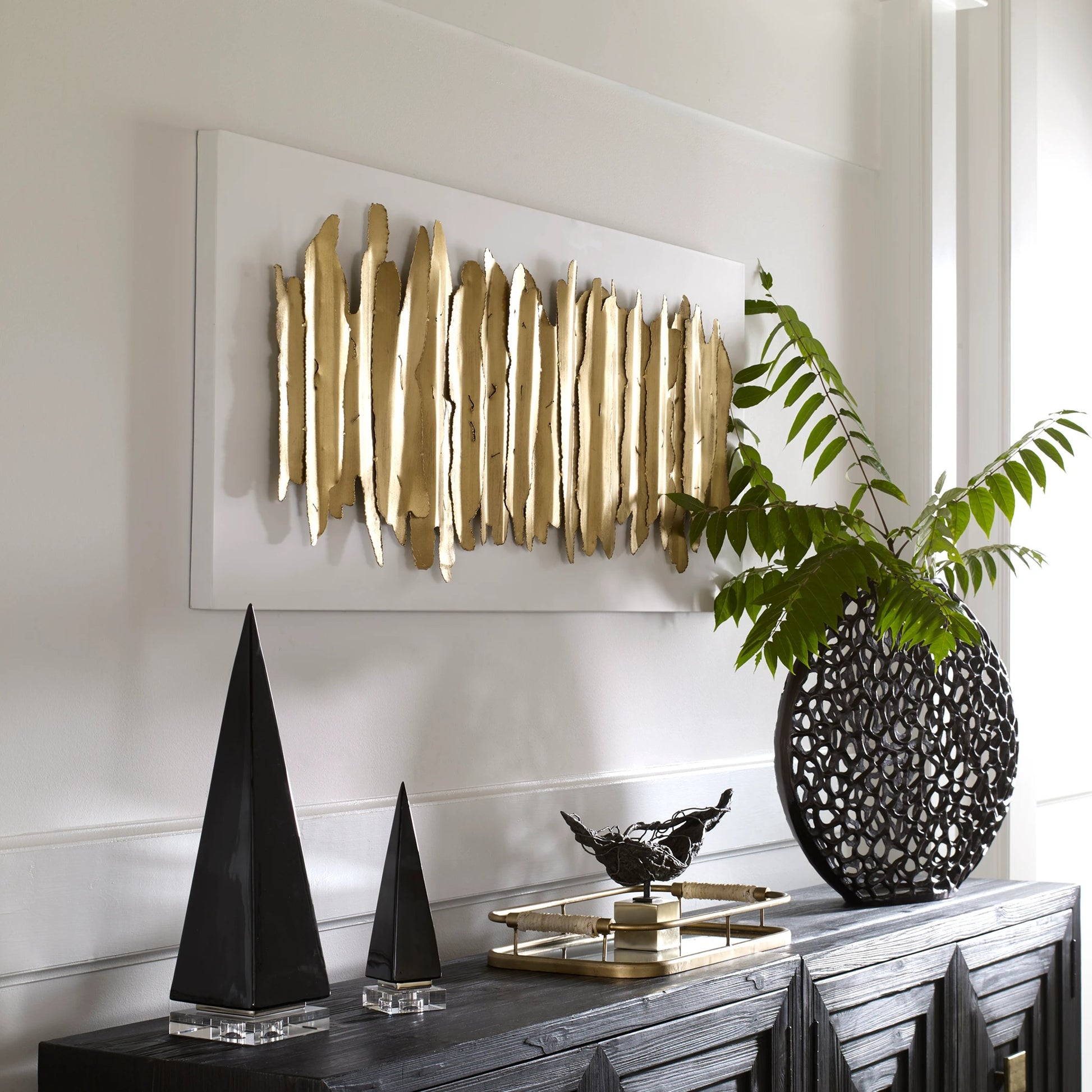 Lev Wall Decor by Uttermost. Made from iron in a eclectic & global style.